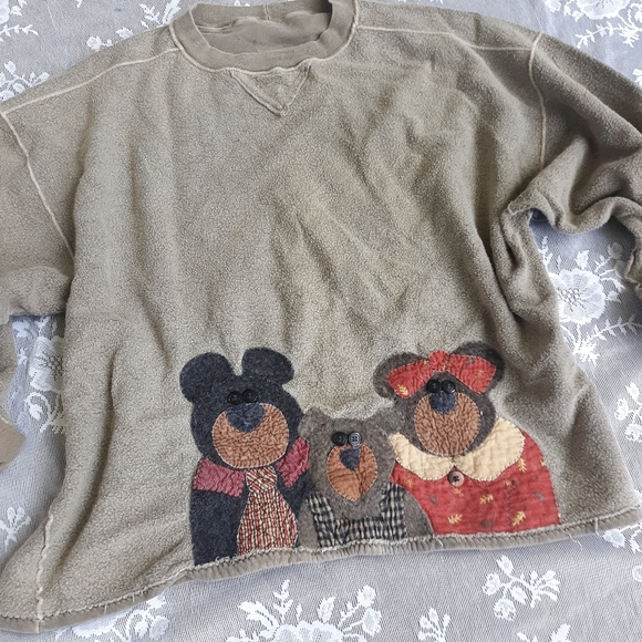 olive green bears hoodie